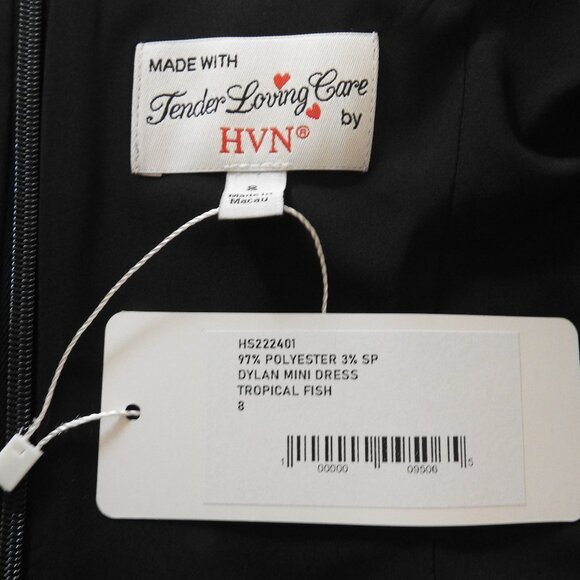 HVN Dylan Tropical Fish Print Minidress - Picture 6 of 9